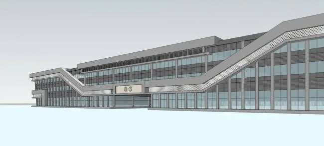 Sketchu Industrial Building | Multi story factory building, industrial architecture, modern style
