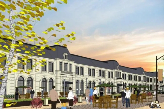 Sketchup Business Model | Multi story street side commercial, townhouse, French classical style