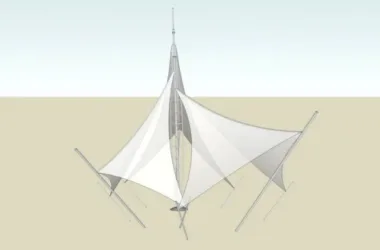 SketchUp Material Model: Stretch Film Landscape Texture Component-BIM WORLD