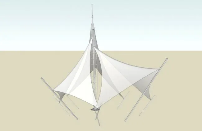 Sketchup Material Model | Stretch Film Landscape Material Component