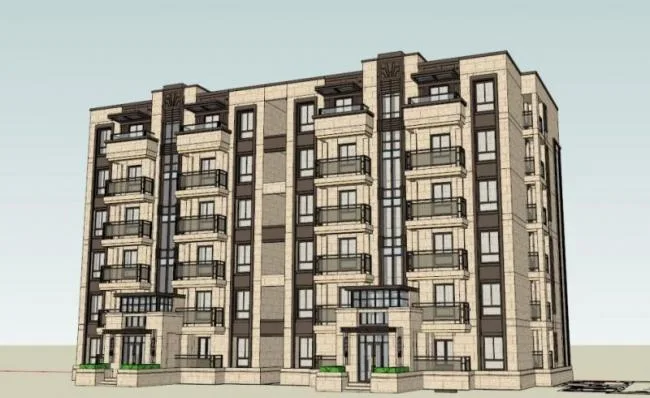 Sketchup Residential Model | Multi story Residence, Western Classical Style