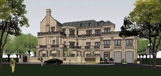 Sketchup Villa Model | Solo Villa, French Classical Style
