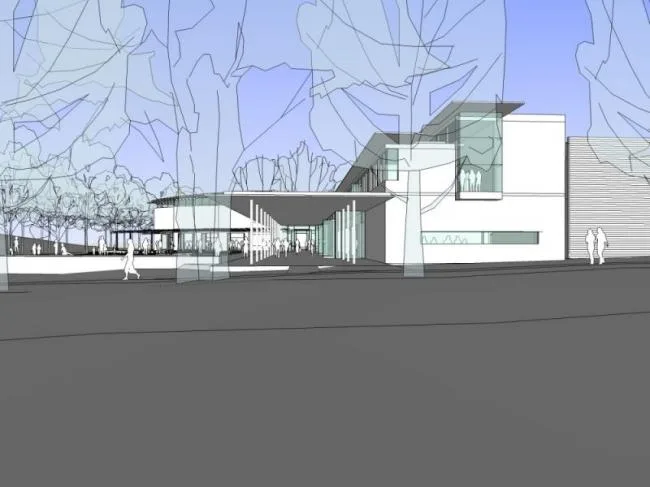 Sketchup Business Model | Multi story Clubhouse, Modern Style