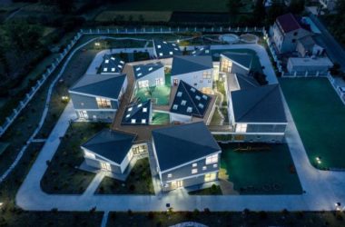 BIM Architecture: Jiangsu Beisha Kindergarten – Water Town Elegance Under a Starry Sky-BIM WORLD