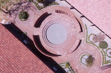 BIM Architecture: Rhythmic Brick Red Garden at Rizhao 1971 Study Camp by DK Architectural Design-BIM WORLD