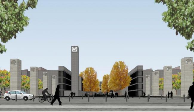 Sketchup Planning Model | Multi story Tianjin University Campus Planning, Modern Style