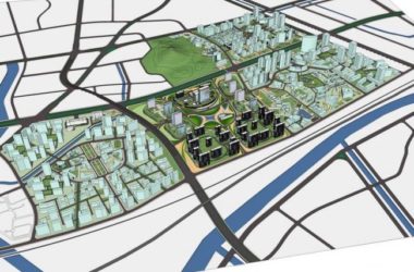 Sketchup Planning Model | Multi story High rise Mixed City Planning, Modern Style-BIM WORLD
