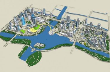 Sketchup Planning Model | Multi story Mixed City Planning Blocks, Modern Style-BIM WORLD