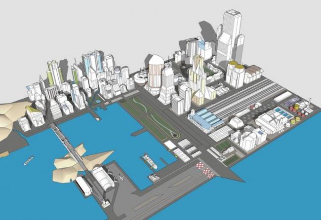 Sketchup Planning Model | Multi story Mixed City Planning Blocks, Modern Style