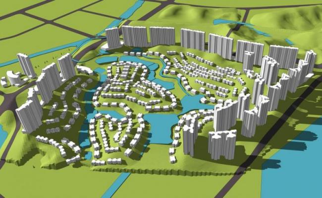 Sketchup Planning Model | Planning Block Analysis, Multi level Mixed, Modern Style