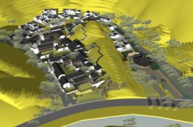 Sketchup Planning Model | Huizhou Style, Multi story Ancient Architecture Planning, Chinese Style-BIM WORLD