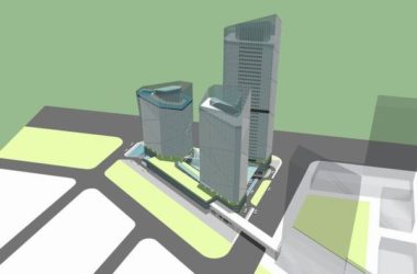 Sketchup Planning Model | Square Outdoor Exhibition Area, Planning and Layout, Modern Style-BIM WORLD