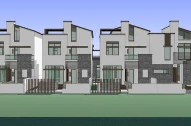 Sketchup Villa Model | Row Villa, Zhujiajiao Residence, New Chinese Style-BIM WORLD
