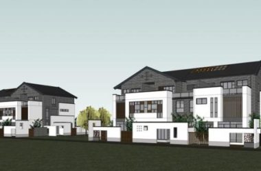 Sketchup Villa Model | Stacked Villa, Residential, Antique, Chinese Style-BIM WORLD