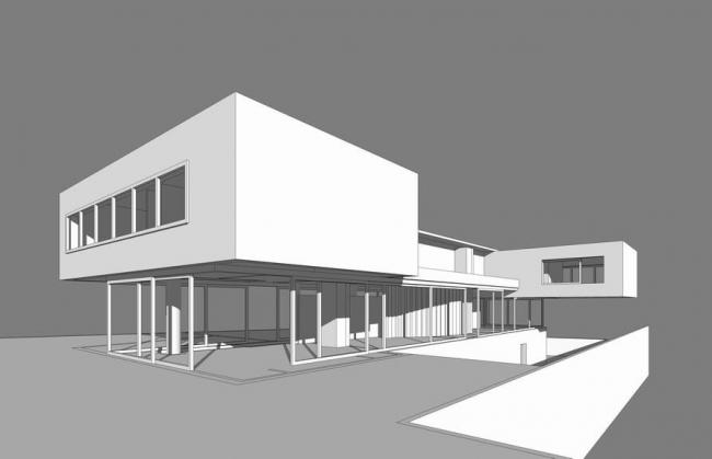 Modern Solo Villa Design in SketchUp