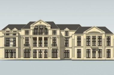 SketchUp Villa Design | French-Style Row Villas at Guoheng Xixi Mansion-BIM WORLD
