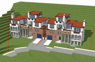 Twin Spanish Mediterranean Villa Model in SketchUp-BIM WORLD