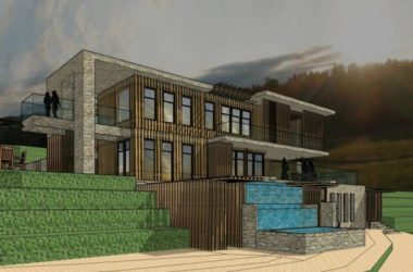 Modern Multi-Story Mountain Villa with Garden | SketchUp Model-BIM WORLD