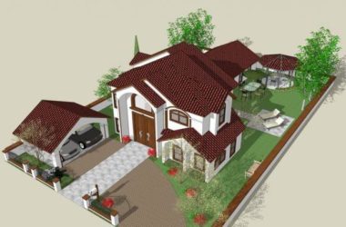 SketchUp Villa Model | Independent American and European Style Villas-BIM WORLD