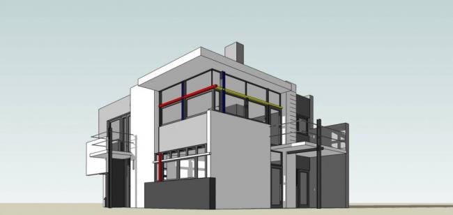 Modern Multi-Story Solo Villa Model in SketchUp