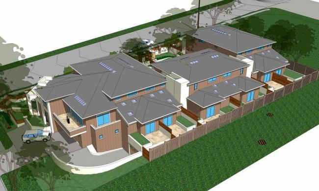 American-Style Townhouse Villa Model in SketchUp