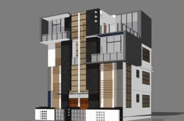 Modern Double-Split Rural Villa Model in SketchUp for Self-Built Homes-BIM WORLD