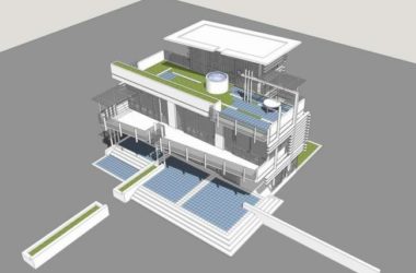 Modern Solo Villa Design | SketchUp 3D Model-BIM WORLD