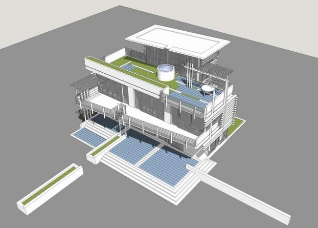 Modern Solo Villa Design | SketchUp 3D Model