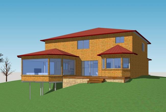 SketchUp Villa Model | Modern European and North American Solo Villa Design