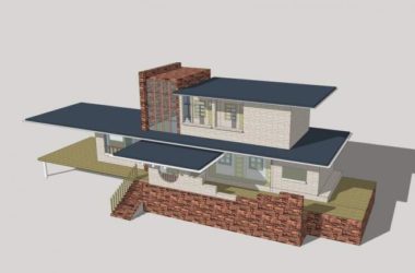 Modern Solo Villa Design | SketchUp 3D Model-BIM WORLD