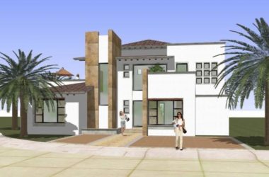 Solo Spanish Mediterranean Villa Model in SketchUp | Classic Design-BIM WORLD