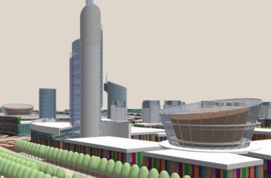 Sketchup Planning Model | Planning and Design of a City's Automobile City, Modern Style-BIM WORLD