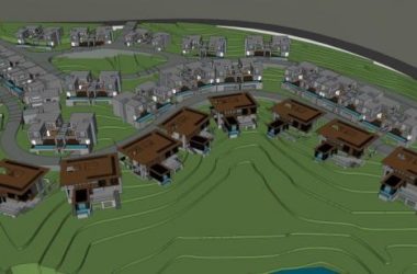 Modern Multi-Story Mountain Villa SketchUp Model | Solo Residence Design-BIM WORLD