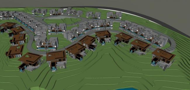 Modern Multi-Story Mountain Villa SketchUp Model | Solo Residence Design