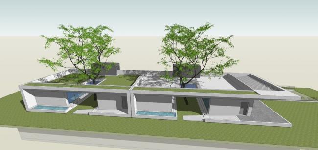 Modern Solo Villa Design | SketchUp 3D Model