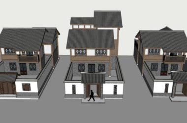 SketchUp Villa Models: Solo Villas, Villa Complexes, and Traditional Chinese Designs-BIM WORLD