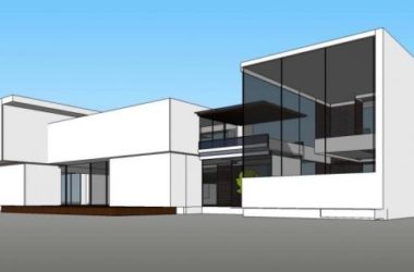 Modern Solo Villa Design in SketchUp Model-BIM WORLD