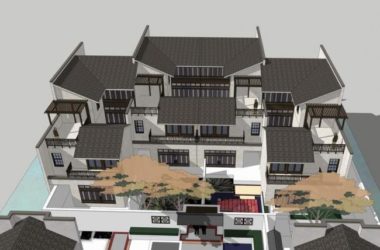 SketchUp Villa Designs: Courtyard, Twin, and Traditional Chinese Styles-BIM WORLD