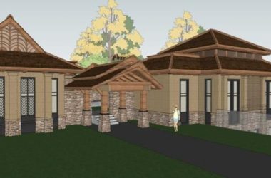 Multi-Story Mountain Villa with Courtyard and Water Views | Southeast Asian Style Landscape Design in SketchUp-BIM WORLD