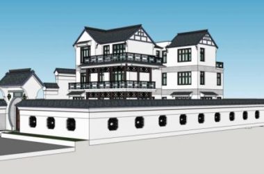 Chinese-Style Courtyard Villa Model in SketchUp-BIM WORLD