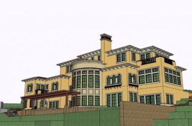 Spanish-Style Mountain Villa Model for Single-Family Homes in SketchUp-BIM WORLD