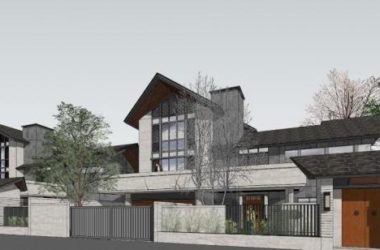 Double-Slope Chinese-Style Villa Model in SketchUp | Modern Double Split Design-BIM WORLD