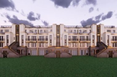 Neoclassical Row Villa Design in SketchUp Model-BIM WORLD