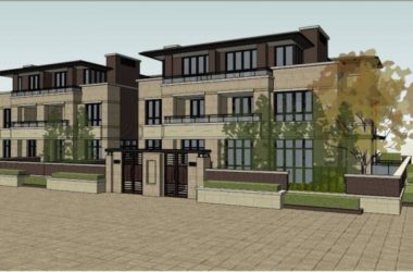 SketchUp Villa Model | Classical Grassland-Style Long Wind Row Houses-BIM WORLD