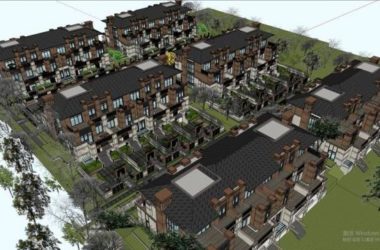 Classical Style Villa and Townhouse Models in SketchUp-BIM WORLD