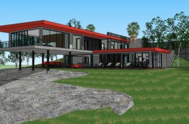 Modern Multi-Story Villa and Clubhouse 3D Model in SketchUp-BIM WORLD