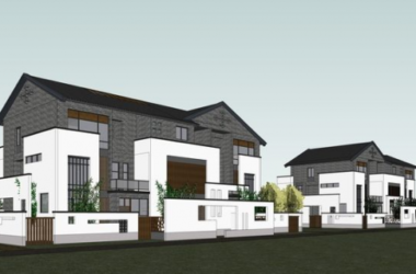 SketchUp Model of a Stacked Antique Chinese-Style Villa Residence-BIM WORLD