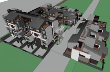 Modern Multi-Row Villa Design in SketchUp-BIM WORLD