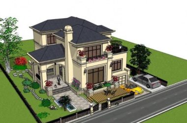 SketchUp Residential Model: European Classical Style Single-Family Villa-BIM WORLD