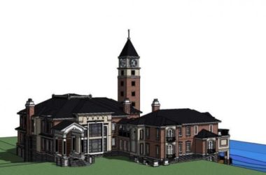 European Classical Multi-Story Villa Model in SketchUp-BIM WORLD